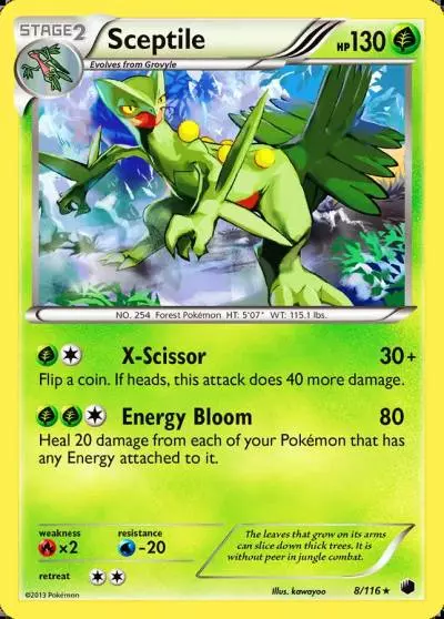 Sceptile 8/116 Plasma Freeze Pokemon card