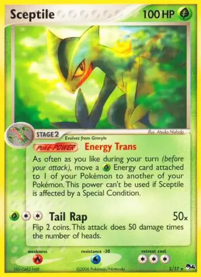 Sceptile 5/17 POP Series 4 Pokemon card