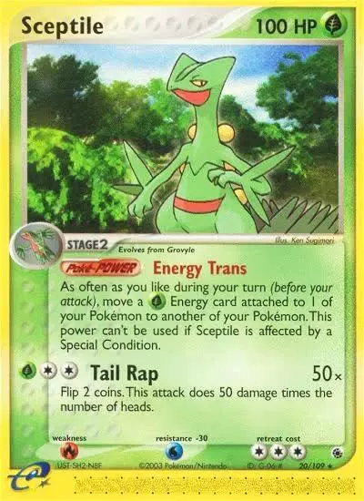 Sceptile 20/109 Ruby & Sapphire Pokemon card