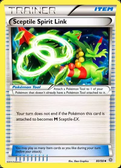 Sceptile Spirit Link 80/98 Ancient Origins Pokemon card