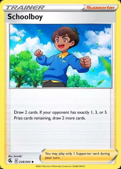 Schoolboy 238/264 Fusion Strike Pokemon card
