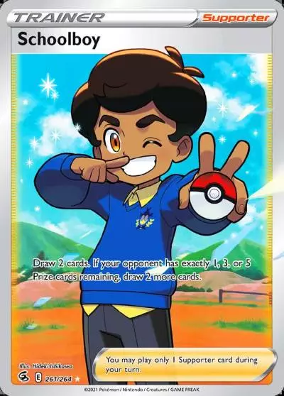 Schoolboy 261/264 Fusion Strike Pokemon card