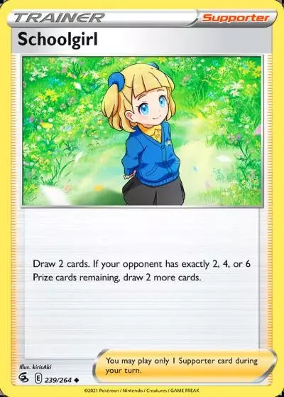 Schoolgirl 239/264 Fusion Strike Pokemon card