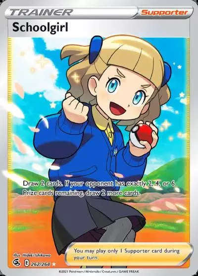 Schoolgirl 262/264 Fusion Strike Pokemon card