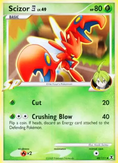 Scizor E4 48/111 Rising Rivals Pokemon card