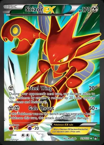 Scizor-EX 119/122 BREAKpoint Pokemon card