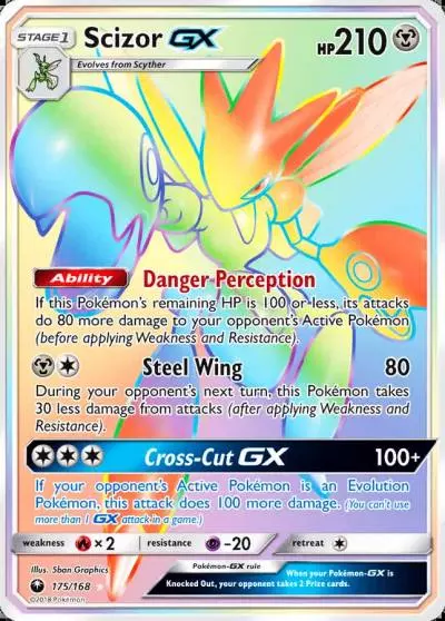 Scizor-GX 175/168 Celestial Storm Pokemon card