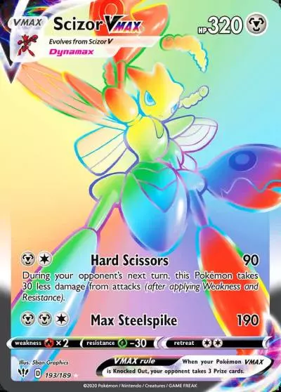 Scizor VMAX 193/189 Darkness Ablaze Pokemon card