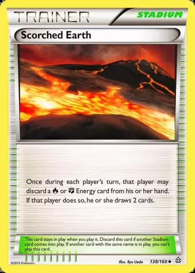 Scorched Earth 138/160 Primal Clash Pokemon card