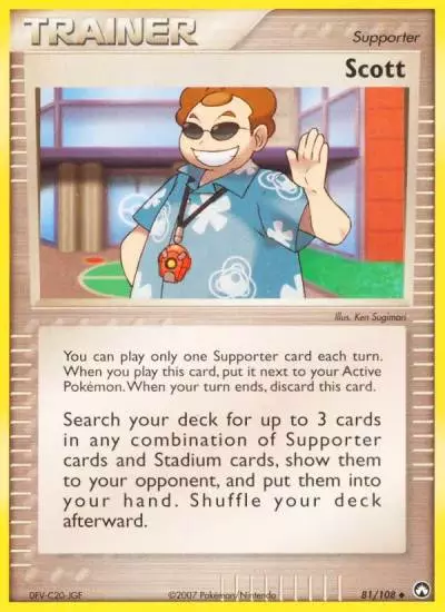 Scott 81/108 Power Keepers Pokemon card