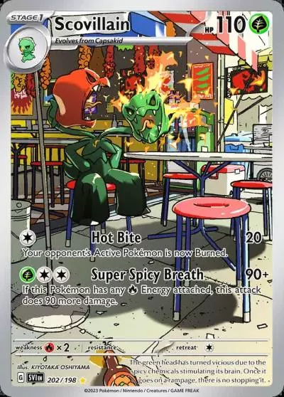 Scovillain 202/198 Scarlet & Violet Pokemon card