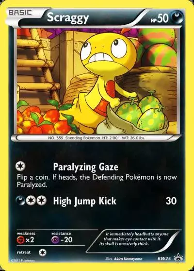 Scraggy BW25/101 BW Black Star Promos Pokemon card