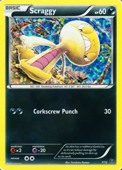Scraggy 7/12 McDonald's Collection 2016 Pokemon card
