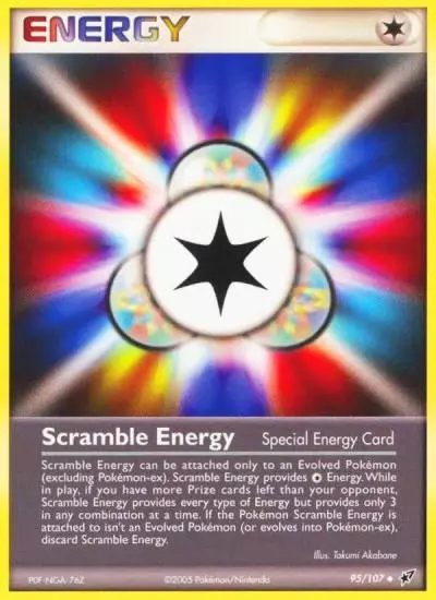 Scramble Energy 95/107 Deoxys Pokemon card
