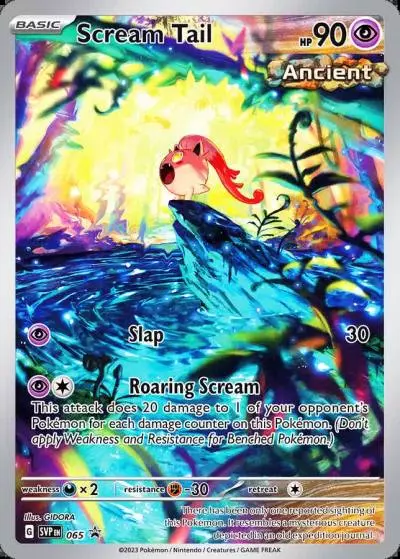 Scream Tail 65/165 Scarlet & Violet Black Star Promos Pokemon card