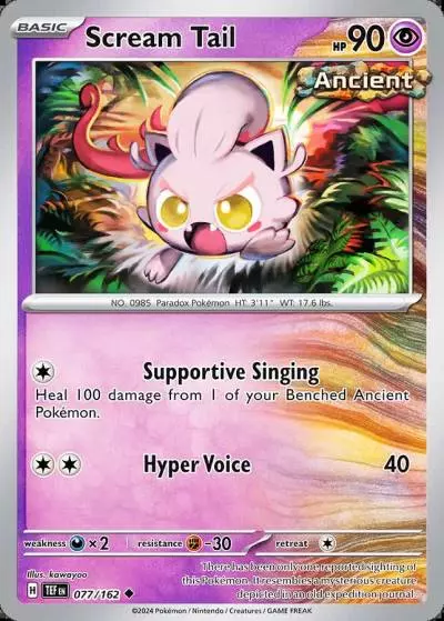 Scream Tail 77/162 Temporal Forces Pokemon card