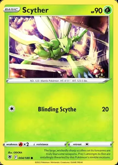 Scyther 4/189 Astral Radiance Pokemon card