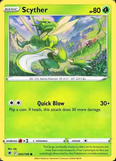 Scyther 5/189 Astral Radiance Pokemon card