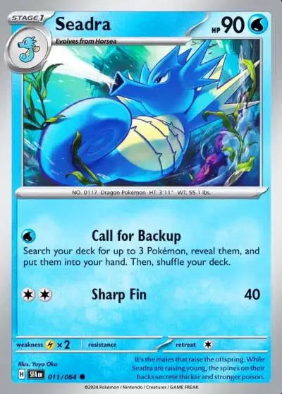 Seadra 11/64 Shrouded Fable Pokemon card