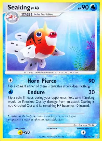 Seaking 43/147 Supreme Victors Pokemon card