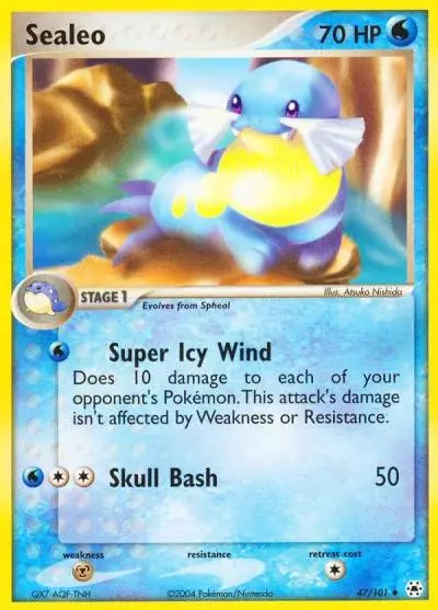 Sealeo 47/101 Hidden Legends Pokemon card