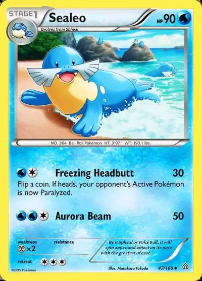 Sealeo 47/160 Primal Clash Pokemon card