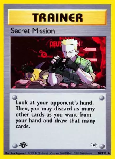 Secret Mission 118/132 Gym Heroes Pokemon card