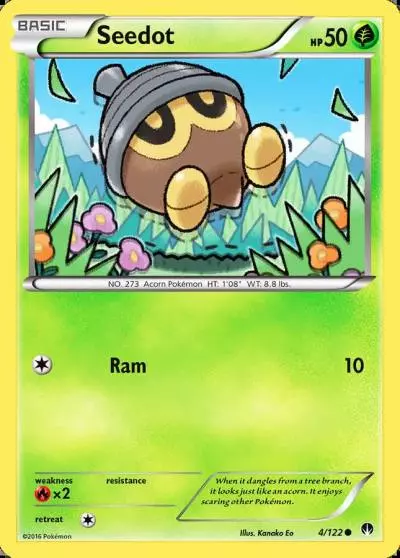 Seedot 4/122 BREAKpoint Pokemon card