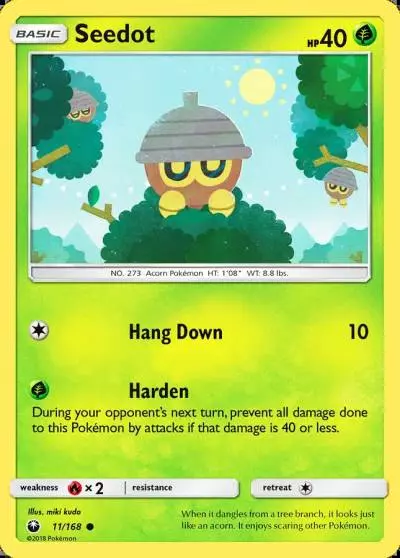 Seedot 11/168 Celestial Storm Pokemon card