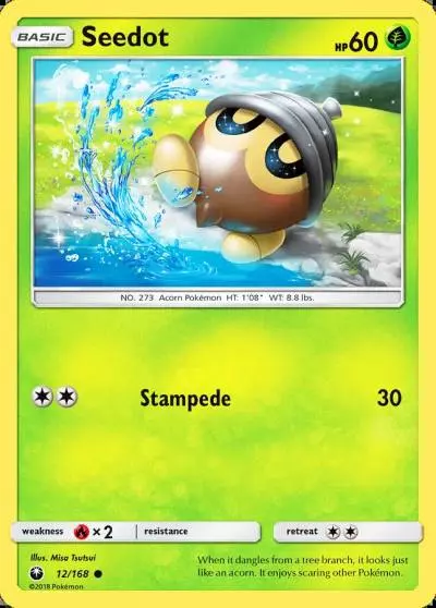 Seedot 12/168 Celestial Storm Pokemon card