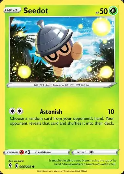 Seedot 5/203 Evolving Skies Pokemon card