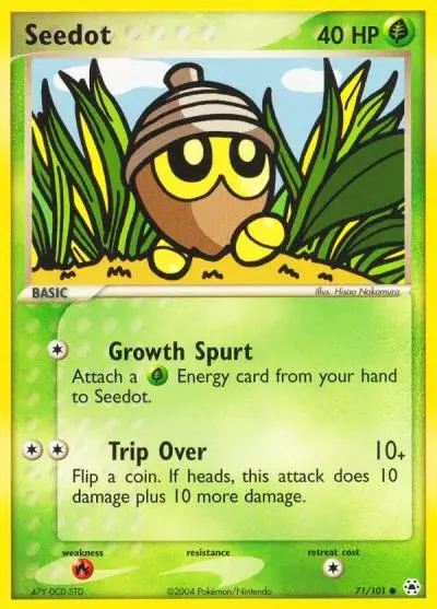Seedot 71/101 Hidden Legends Pokemon card