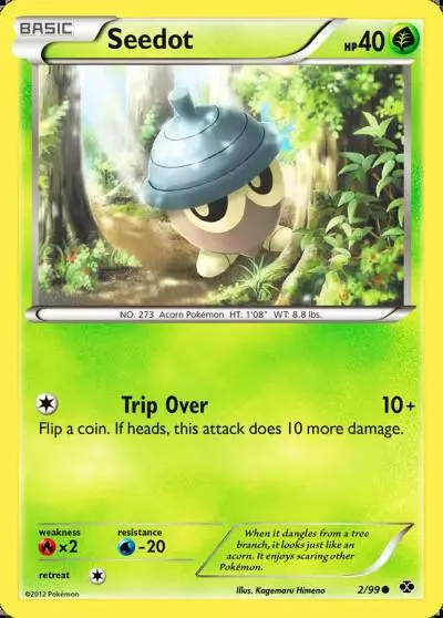 Seedot 2/99 Next Destinies Pokemon card