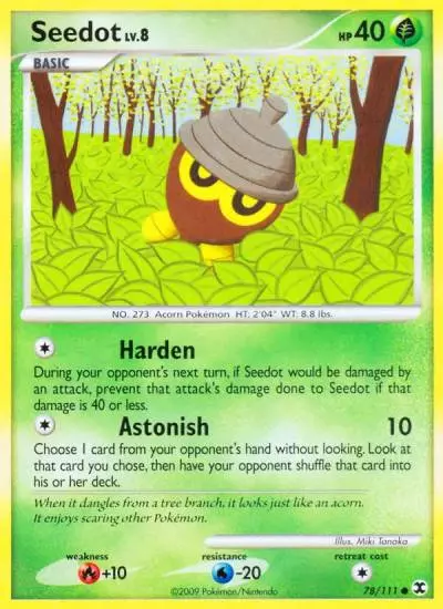 Seedot 78/111 Rising Rivals Pokemon card