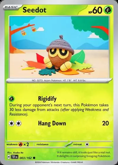 Seedot 3/162 Temporal Forces Pokemon card