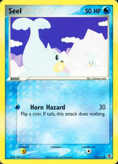Seel 78/112 FireRed & LeafGreen Pokemon card