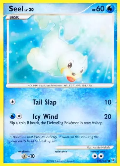 Seel 125/147 Supreme Victors Pokemon card