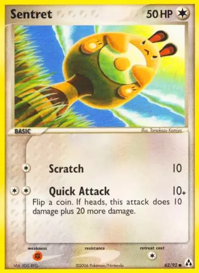 Sentret 62/92 Legend Maker Pokemon card