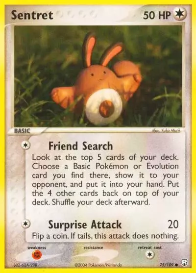 Sentret 75/109 Team Rocket Returns Pokemon card