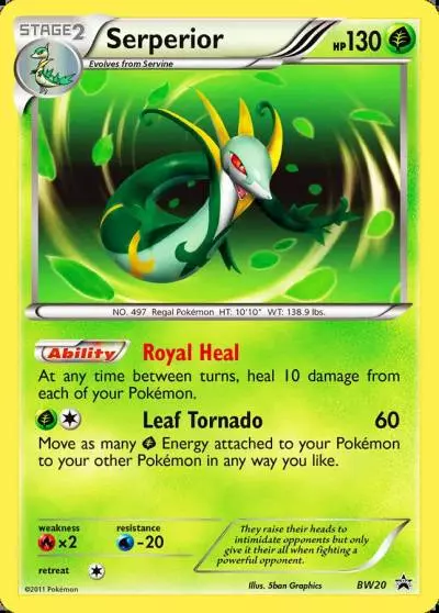 Serperior BW20/101 BW Black Star Promos Pokemon card