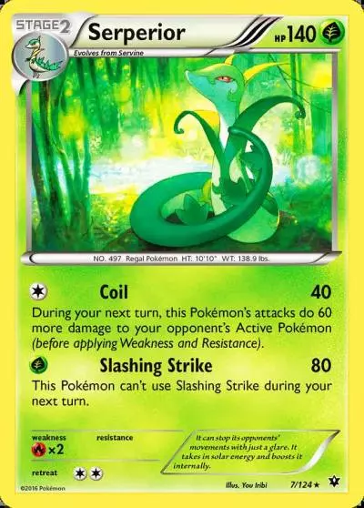 Serperior 7/124 Fates Collide Pokemon card