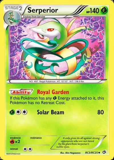 Serperior RC3/113 Legendary Treasures Pokemon card
