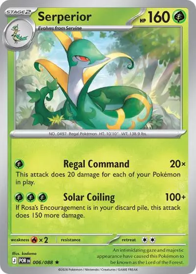 Serperior 6/88 Perfect Order Pokemon card