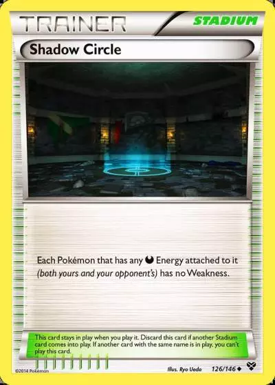 Shadow Circle 126/146 XY Pokemon card