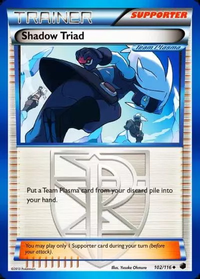 Shadow Triad 102/116 Plasma Freeze Pokemon card