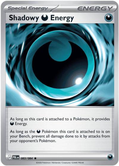Shadowy Darkness Energy 83/84 Pitch Black Pokemon card