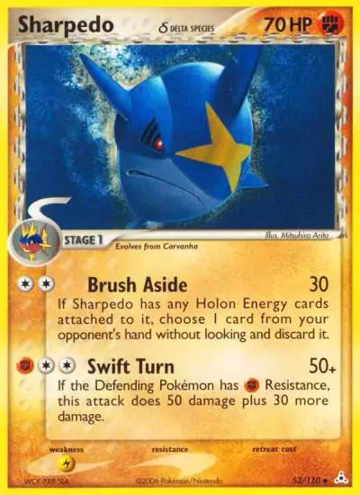 Sharpedo δ 53/110 Holon Phantoms Pokemon card