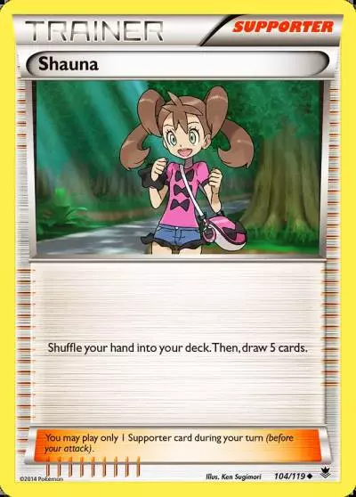 Shauna 104/119 Phantom Forces Pokemon card