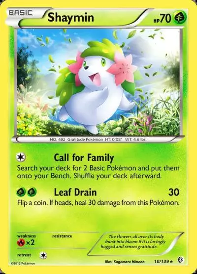 Shaymin 10/149 Boundaries Crossed Pokemon card