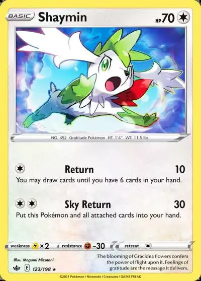 Shaymin 123/198 Chilling Reign Pokemon card